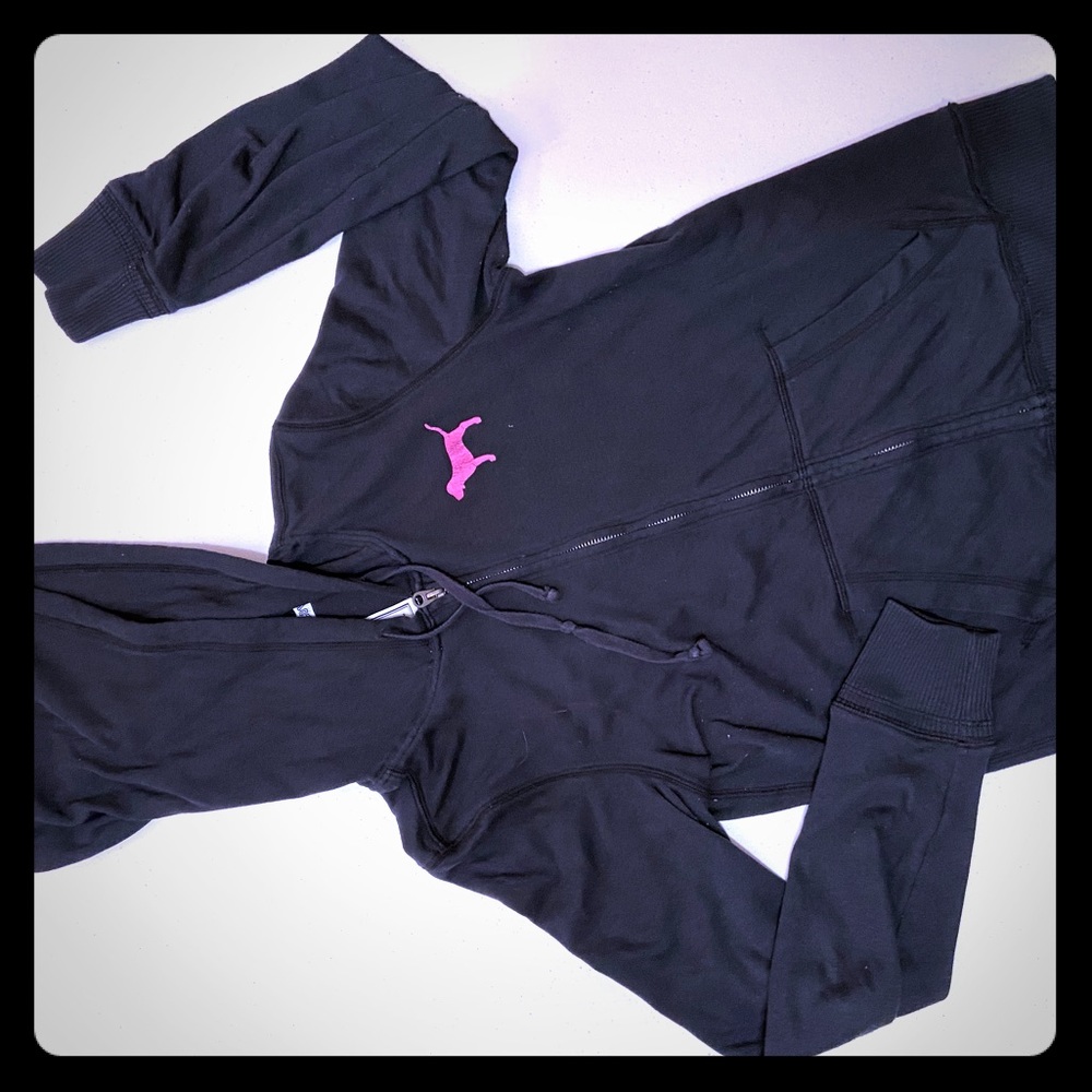 PINK lightweight zip up sweater